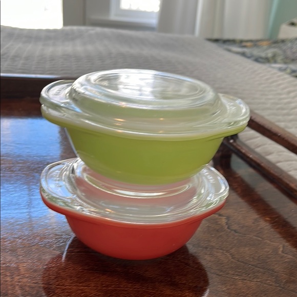 Pyrex | Kitchen | Vintage Pyrex Individual 8oz Casserole Dish Set With ...